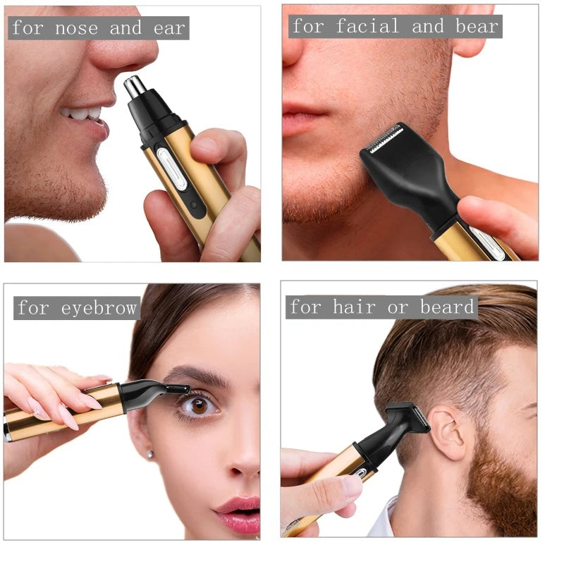 Cortapelos multifuncional 2 en 1 para nariz, orejas y vello facial