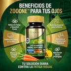 Zooone™ Protección Ocular Avanzada con Luteína, Zinc y Vitaminas C, no los descuides.