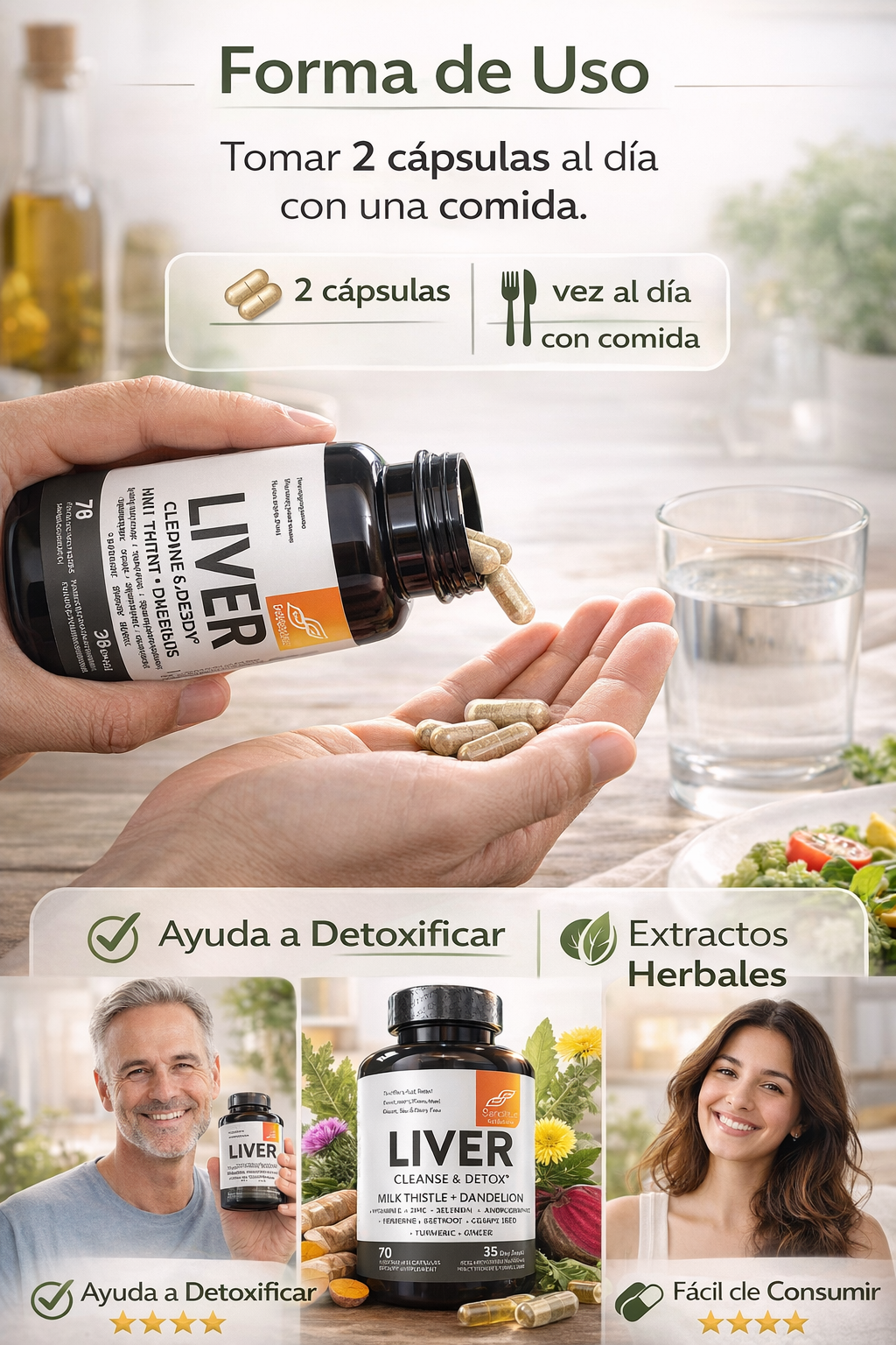 Liver Cleanse & Detox Sandhus Nutrition® Ayuda a que tu Hígado Funcione Mejor, inicia desde hoy