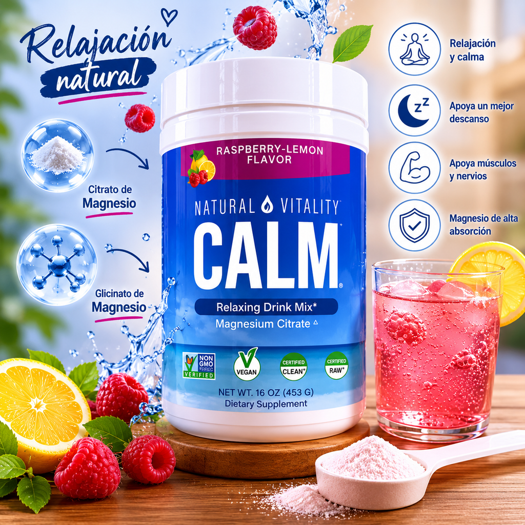 MAX CALM® Bebida Relajante de Magnesio, reduce el cortisol