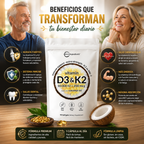 Vitamina D3 + K2 MK-7™ | Huesos, Inmunidad y Corazón, empieza hoy mismo