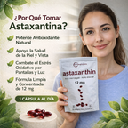 Astaxanthin 12 mg de Microingredients®  Cuida tu piel, ojos y células desde hoy con protección antioxidante avanzada