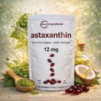 Astaxanthin 12 mg de Microingredients®  Cuida tu piel, ojos y células desde hoy con protección antioxidante avanzada