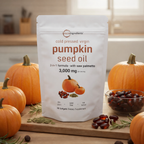 Pumpkin Seed Oil Microingredients®  3000 mg™ + Saw Palmetto Apoya tu Salud Prostática y fortalece tu cabello desde hoy.