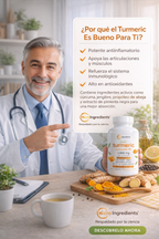 Turmeric Curcumin 95% de MicroIngredients® 120 Capsulas, Bienestar Articular con Máxima Absorción