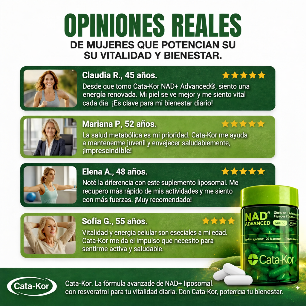 Cata-Kor NAD+ Advanced® Más Energía Hoy y Apoyo para un Envejecimiento Saludable