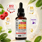 Nusava™ Vitamina B12 Complejo Líquido 5000 mcg Energía y enfoque rapido