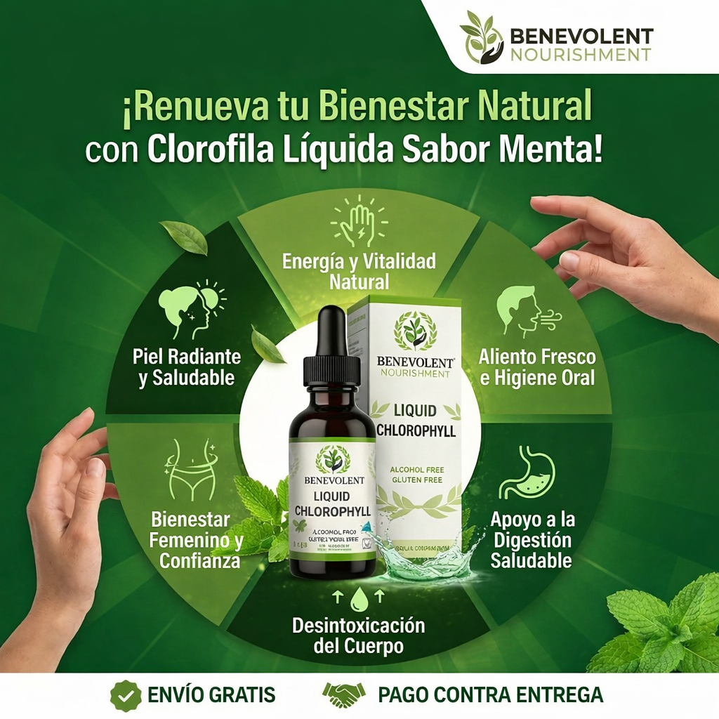 Clorofila Líquida Benevolent Nourishment® – Detox y Control de Olor