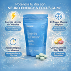 Neuro Energy & Focus Gum Duo™  Energía y Enfoque rapido en una pastilla nootropica, empieza hoy mismo