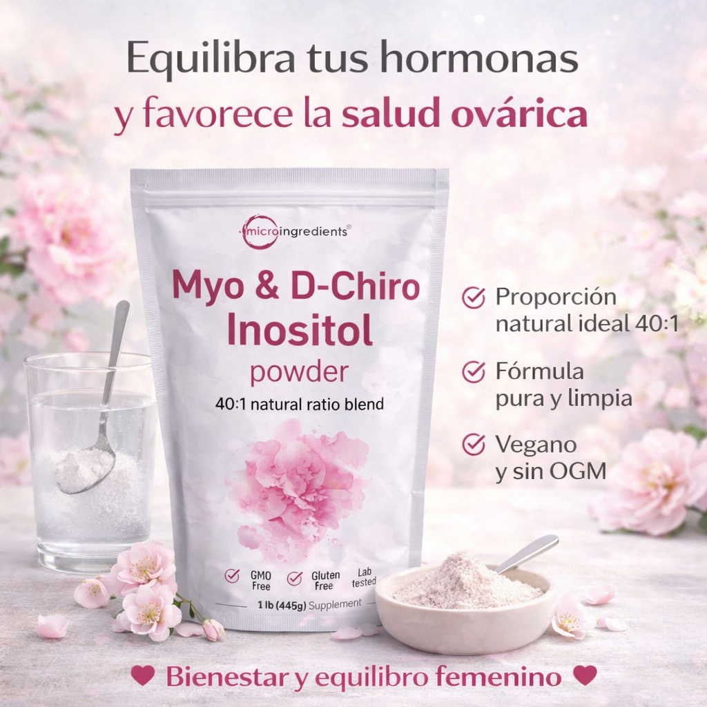 Inositol 40:1 Myo & D-Chiro para el Equilibrio Hormonal