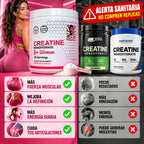 -Creatina para Mujeres Old School Labs® Más Fuerza, Más Glúteo, Más Recuperación