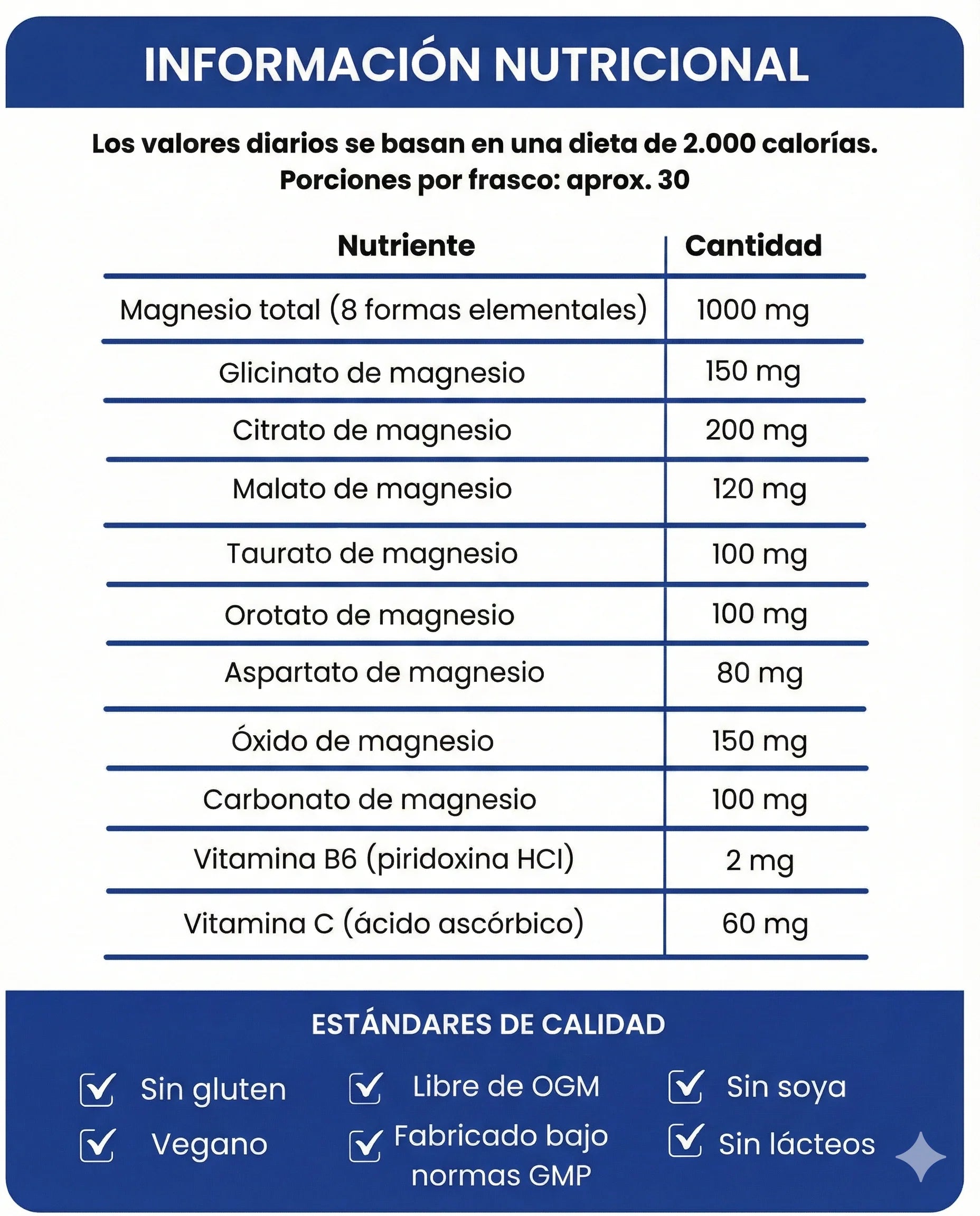 Complejo de Magnesio para Dormir Mejor, Relajar Músculos y Reducir Estrés