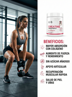 Creatina para Mujeres Old School Labs® Más Fuerza, Más Glúteo, Más Recuperación
