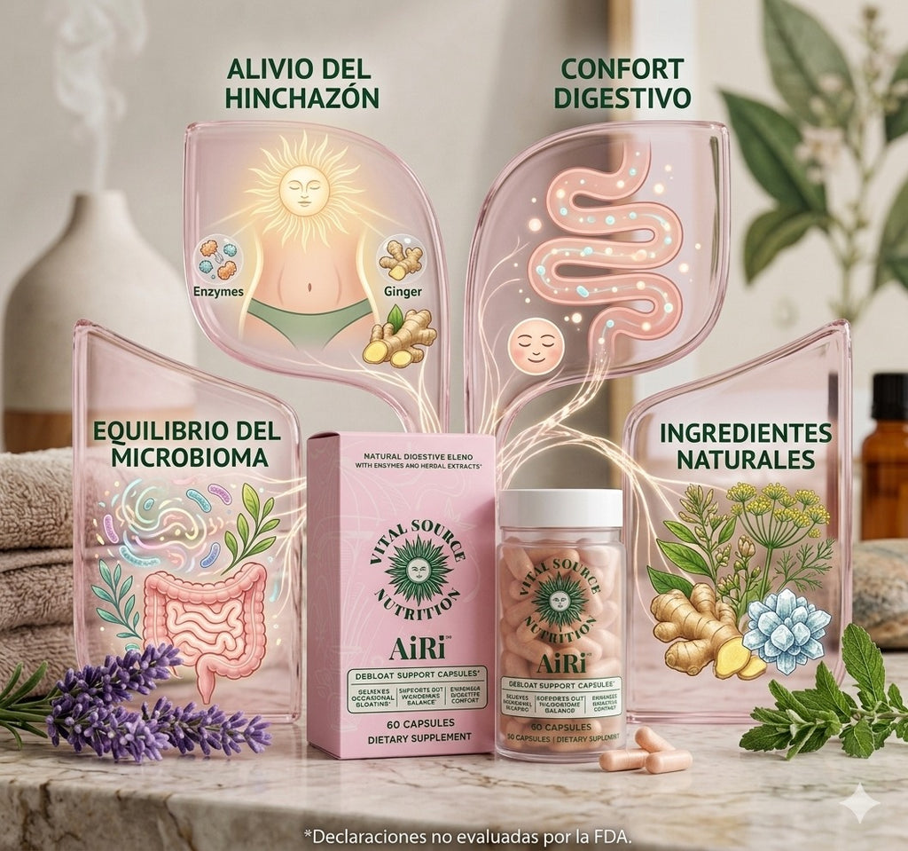 AiRi Debloat™ | Enzimas + Probióticos para una Digestión Ligera y Sin Inflamación