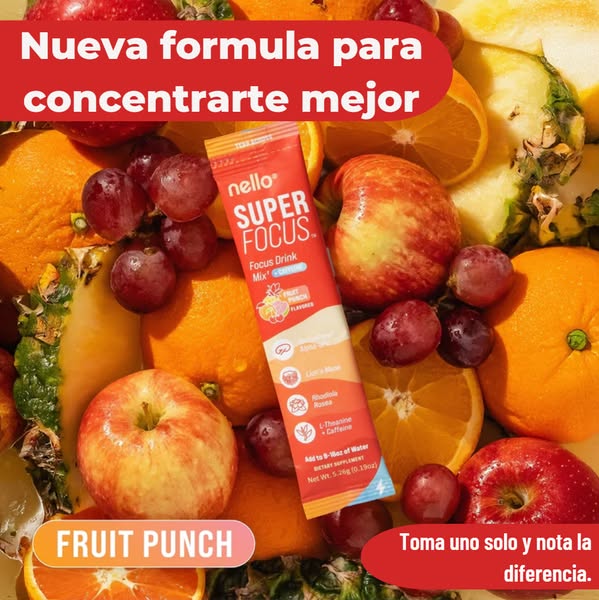 Nello® SuperFocus Activa tu mente y recupera tu enfoque en minutos, empieza desde hoy