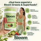 Bloom Nutrition® Greens & Superfoods™ Apoya la Salud Intestinal, la Digestión y Ayuda a Reducir la Hinchazón