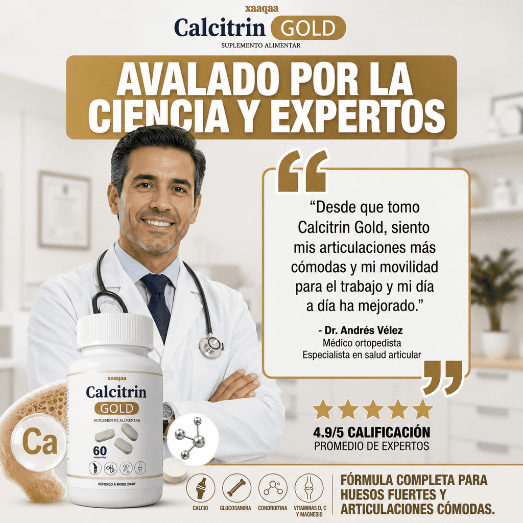 Calcitrin Gold™ Soporte Integral para Huesos, Articulaciones y Movilidad, empieza a cuidarte hoy!!