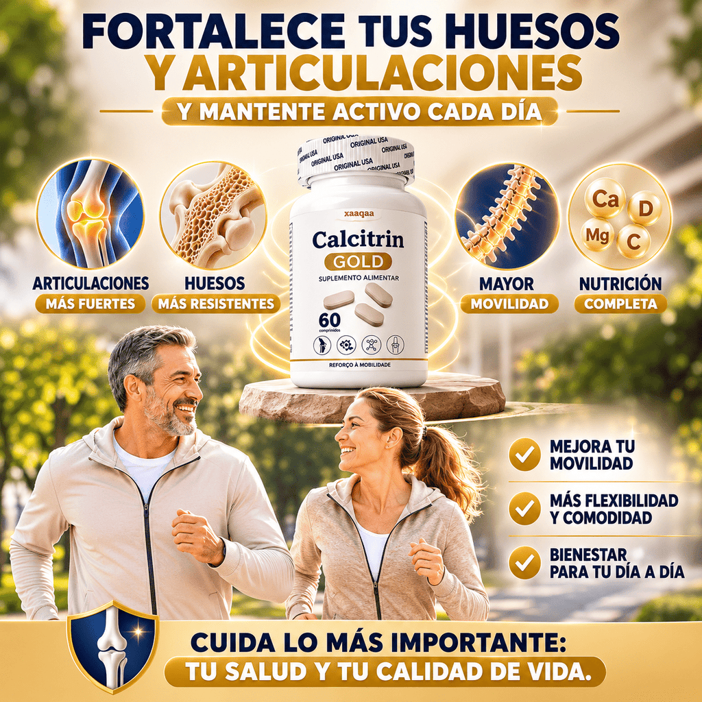 Calcitrin Gold™ Soporte Integral para Huesos, Articulaciones y Movilidad, empieza a cuidarte hoy!!