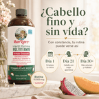 MaryRuth’s Hair Growth + Lustriva® Ayuda a recuperar fuerza, grosor y abundancia.