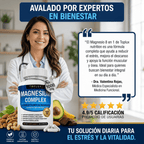 Complejo de Magnesio para Dormir Mejor, Relajar Músculos y Reducir Estrés