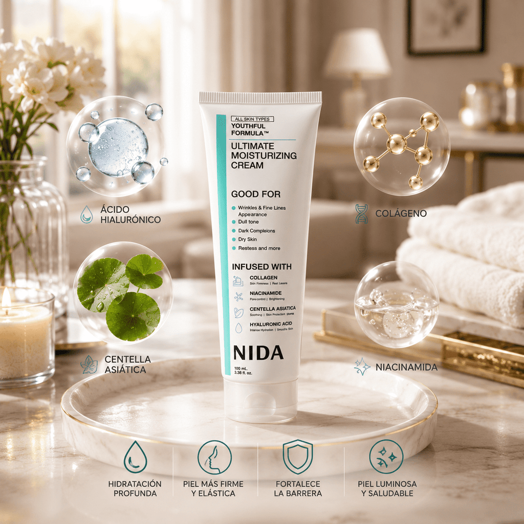 NIDA® Crema Hidratante Anti-Edad Coreana, empieza a cuidar tu piel desde hoy !!!