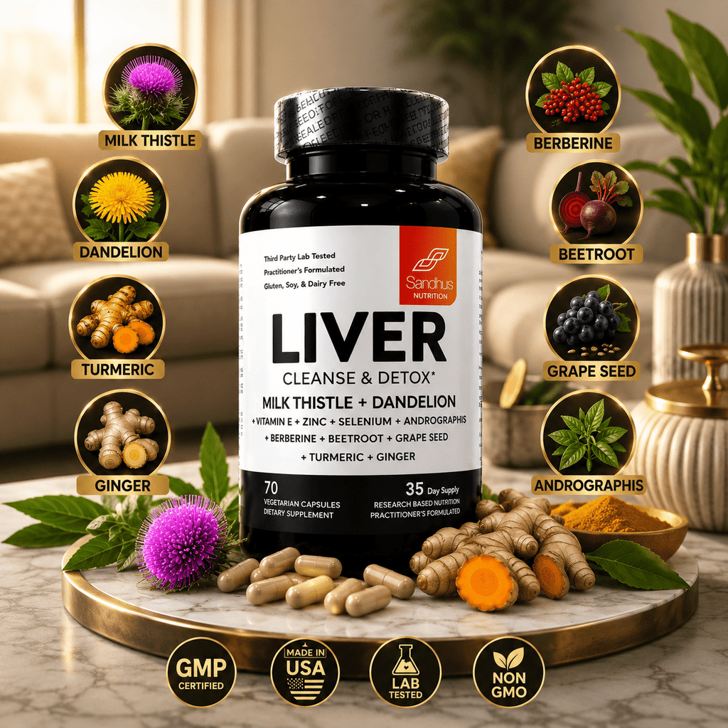 Liver Cleanse & Detox Sandhus Nutrition® Ayuda a que tu Hígado Funcione Mejor, inicia desde hoy