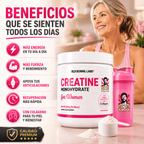 Creatina para Mujeres Old School Labs® Más Fuerza, Más Glúteo, Más Recuperación