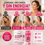 Creatina para Mujeres Old School Labs® Más Fuerza, Más Glúteo, Más Recuperación