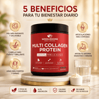 MULTICOLLAGEN PROTEIN™  5 Tipos de Colágeno para Piel, Cabello, Uñas y Articulaciones, empieza hoy