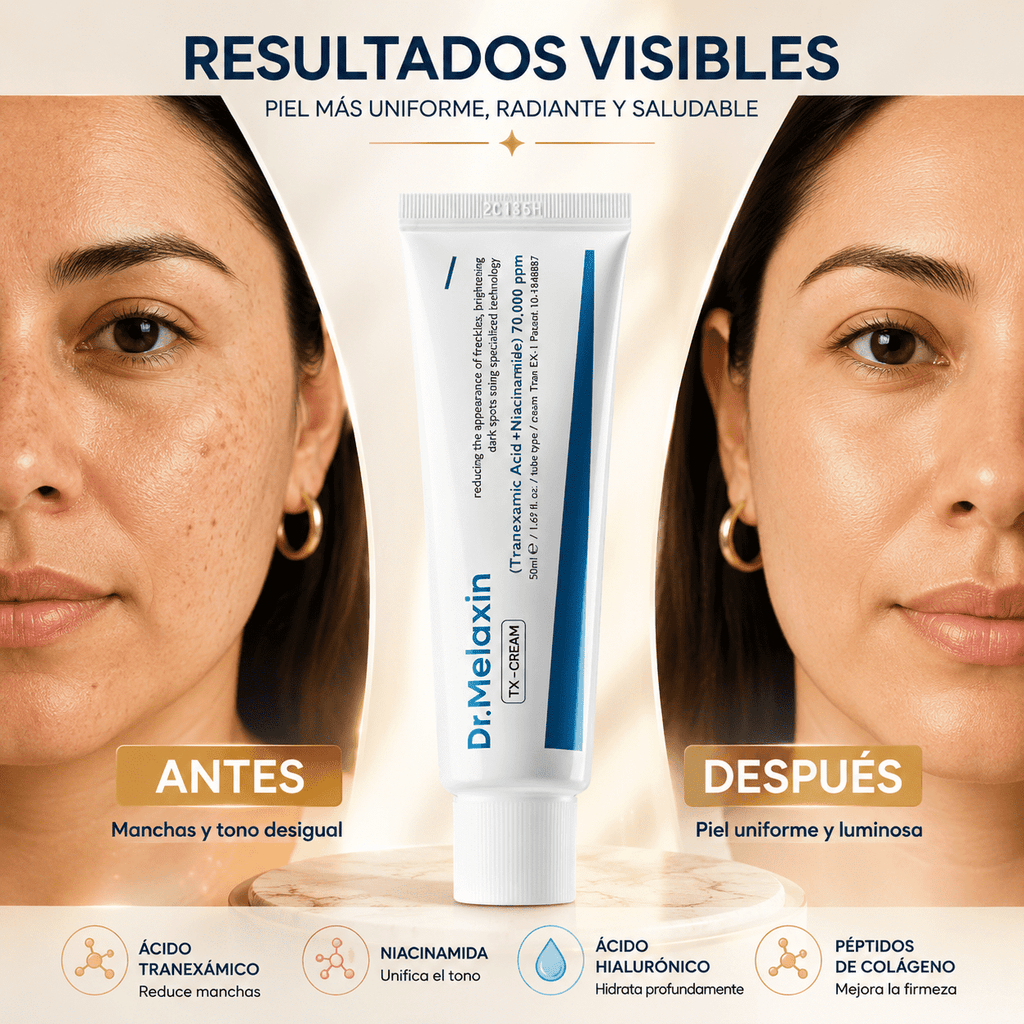 DR MELAXIN TX™  Ayuda a Reducir Manchas y Recuperar la Luminosidad Natural