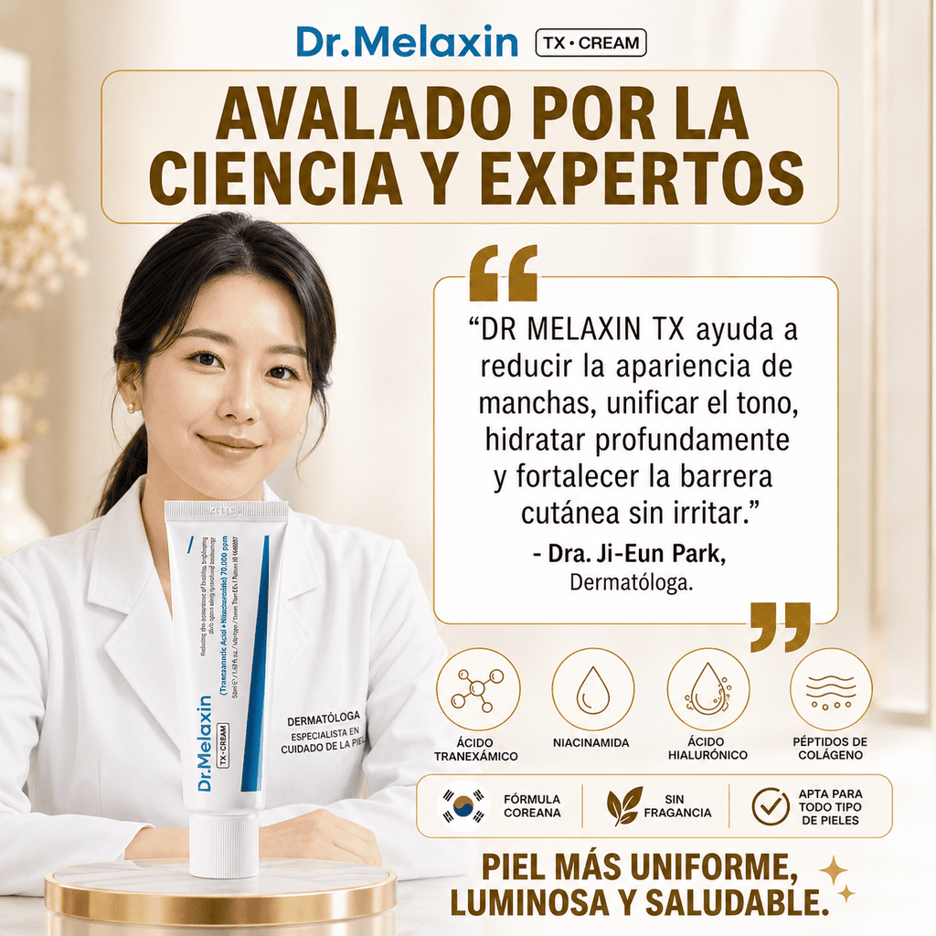 DR MELAXIN TX™  Ayuda a Reducir Manchas y Recuperar la Luminosidad Natural