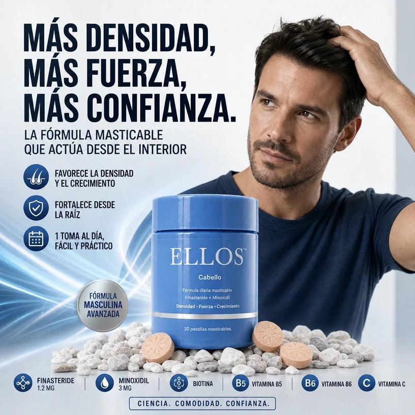 ELLOS™ Cabello | Finasteride + Minoxidil para Densidad, Fuerza y Crecimiento, Empieza hoy!!