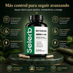 SELERB METABURN - Apoyo para tu Metabolismo, Digestión y Energía Diaria que te Ayuda a Adelgazar - 60 Cápsulas
