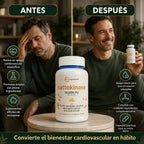 NATTOKINASE 10,000 FU - Apoyo Cardiovascular y Circulación Saludable con CoQ10, Cúrcuma y Ajo Envejecido - 90 Cápsulas
