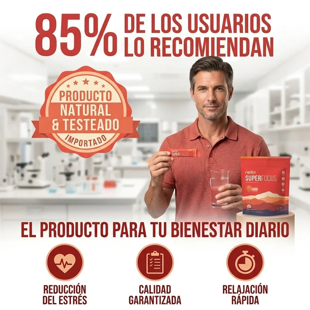 Nello® SuperFocus Activa tu mente y recupera tu enfoque en minutos, empieza desde hoy