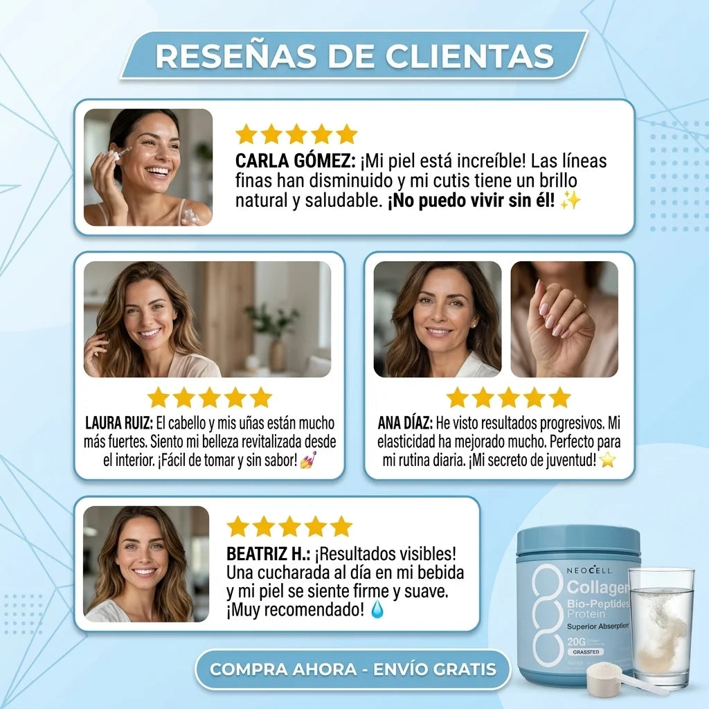 NeoCell® Colágeno Avanzado para Piel y Articulaciones, no descuides tu bienestar, empieza desde hoy