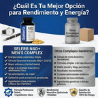 Selerb NAD+® Energía Celular, Soporte Prostático y Rendimiento Masculino, No esperes más, mejora tu rendimiento diario ahora