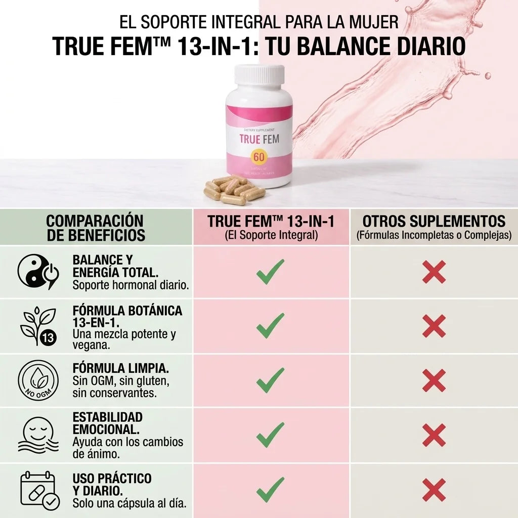True Fem™ 13 en 1 Bienestar Femenino