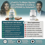 Simply Revival® DHT Blocker™ – Bloqueador Herbal de DHT para el Crecimiento y Fortalecimiento Capilar
