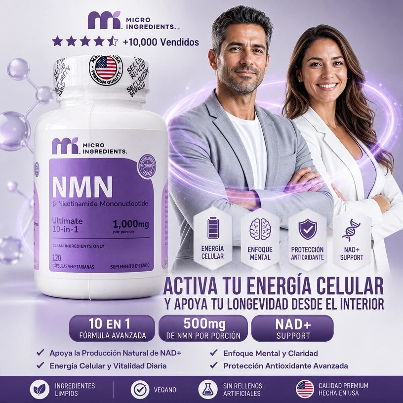 NMN Elite by Micro Ingredients® Energía Celular y Longevidad Avanzada ¡Ordénalo Hoy!