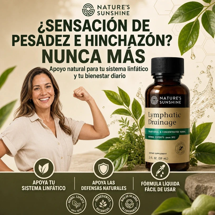 Nature's Sunshine® Lymphatic Drainage™ | Fórmula Líquida para Apoyo Linfático, empieza hoy!!