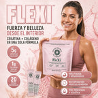 FLEXI™ Creatina y Colágeno Premium, Fuerza + Belleza Diaria, empieza hoy.