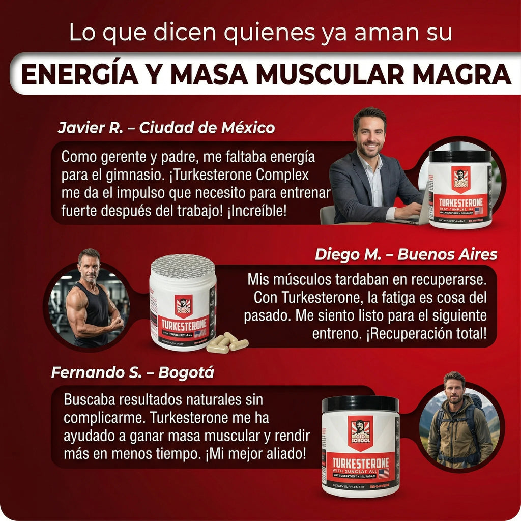 Old School Labs® Turkesterone Complex™ Mas rendimiento, mas fuerza y mejor estado fisico.