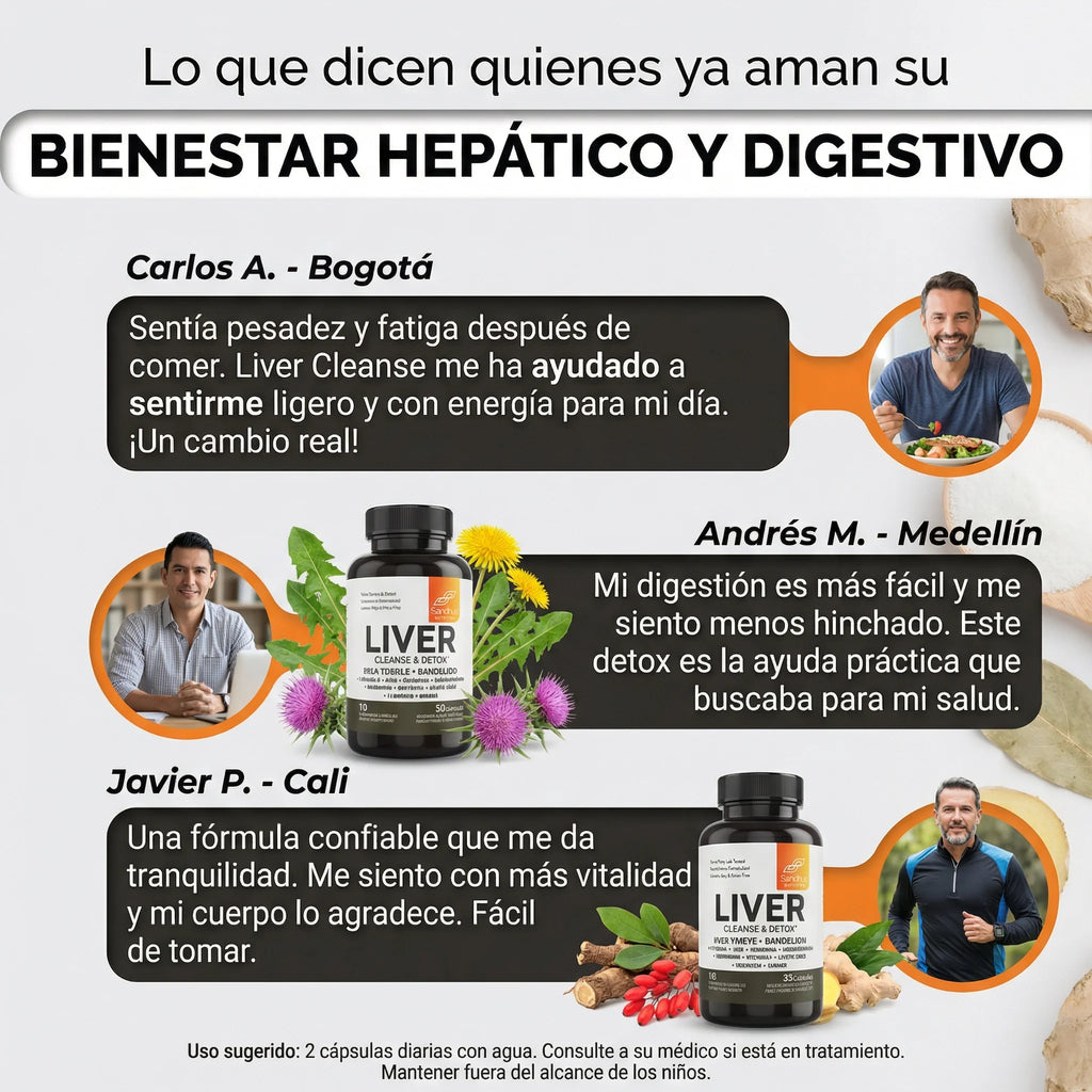 Liver Cleanse & Detox Sandhus Nutrition® Ayuda a que tu Hígado Funcione Mejor, inicia desde hoy