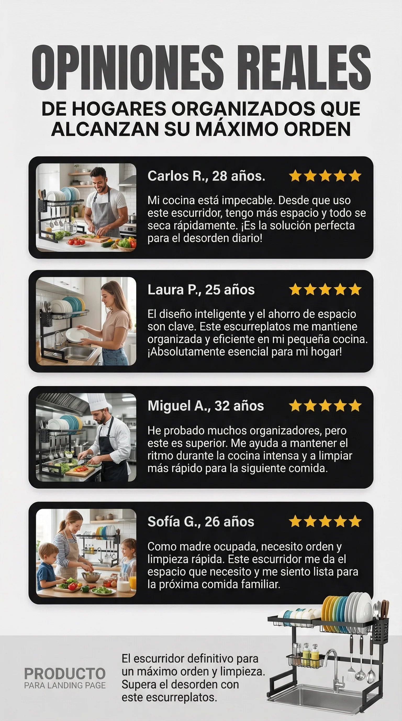 Escurridor de Loza Multifuncional, Ahorra espacio y disfruta del orden desde hoy mismo 65 cm de ancho