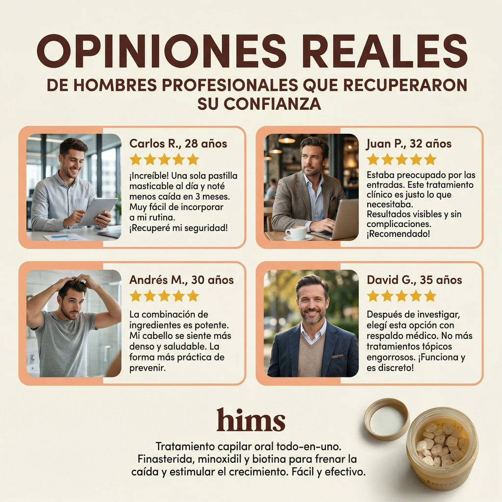 Hims Hair Hybrids: Recrece tu cabello en un masticable diario