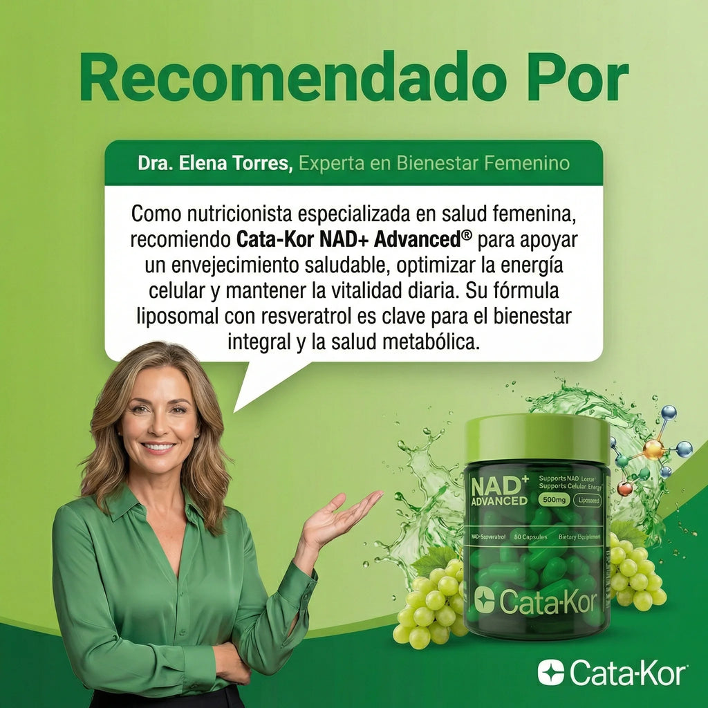 Cata-Kor NAD+ Advanced® Más Energía Hoy y Apoyo para un Envejecimiento Saludable