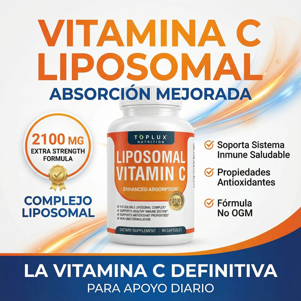 Vitamina C Liposomal 2100 mg Cuídate de enfermedades desde adentro.