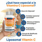 Vitamina C Liposomal 2100 mg Cuídate de enfermedades desde adentro.