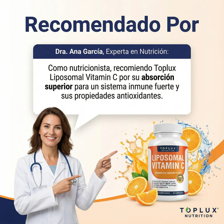 Vitamina C Liposomal 2100 mg Cuídate de enfermedades desde adentro.